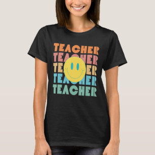 Retro Teacher Inspirational Colourful Elementary S T-Shirt