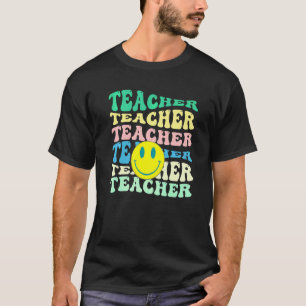 Retro Teacher Inspirational Colourful Elementary S T-Shirt