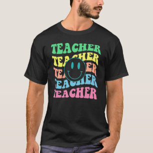 Retro Teacher Inspirational Colourful Elementary S T-Shirt