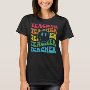 Retro Teacher Inspirational Colourful Elementary S T-Shirt