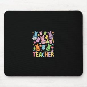 Retro Teacher Of Sweet Bunny Apparel Cute Teacher Mouse Mat