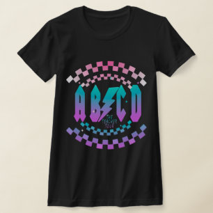 Retro Teacher Tour gift for Teacher, ABCD Teacher  T-Shirt