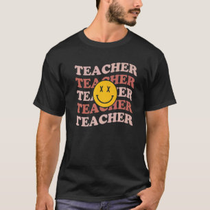 Retro Teachers Inspirational Colorful Elementary S T-Shirt