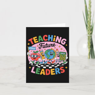 Retro Teaching Future Leaders Fun Back To School T Card