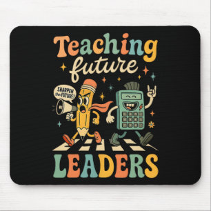 Retro Teaching Future Leaders Teacher Back To Scho Mouse Mat