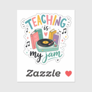 Retro Teaching Is My Jam Vinyl Record Teacher