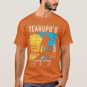 Retro Teahupoo Tahiti Surfing Surfers Paradise Sur T-Shirt