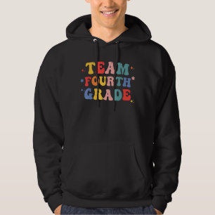 Retro Team Fourth Grade Teacher For Boys Girls 4th Hoodie