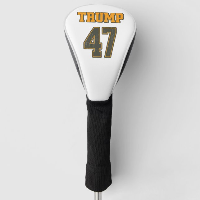 Retro Team Trump 47 Vintage Golf Head Cover (Front)