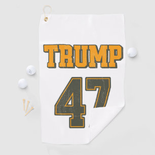 Retro Team Trump 47 Vintage Golf Towel