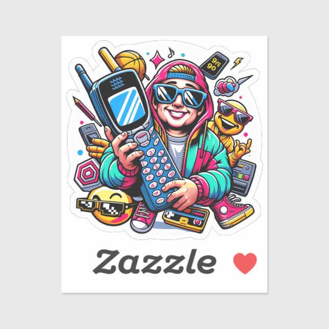 Retro Tech Playground: A Nostalgic 90s Odyssey (Sheet)