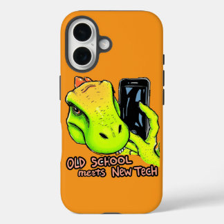 Retro Tech Twist iPhone 16 Case