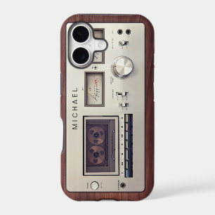Retro Tech Vintage Stereo Recorder Wooden Cabinet