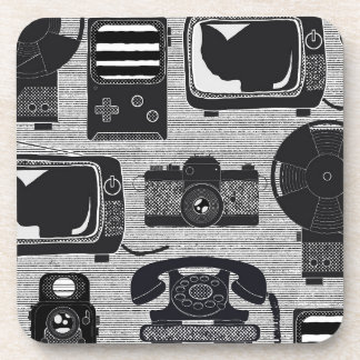 Retro technology coaster