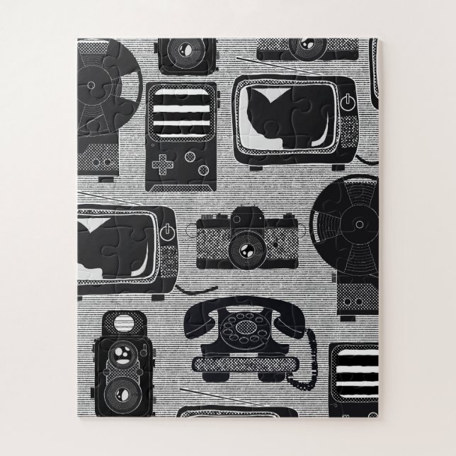 Retro technology jigsaw puzzle (Vertical)