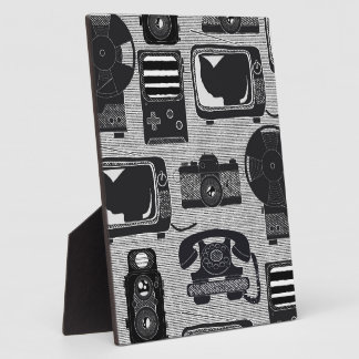 Retro technology plaque