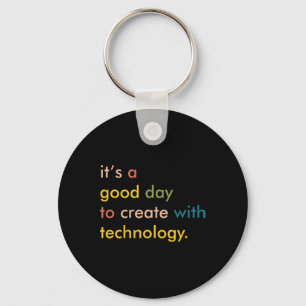 Retro Technology Teacher Shirt, Tech Teacher Key Ring