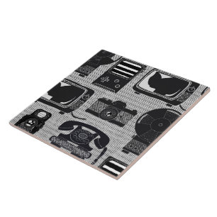 Retro technology tile