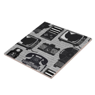 Retro technology tile