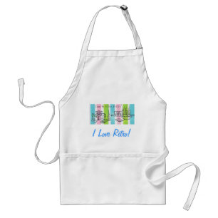 Retro Teenage Birthday Party Standard Apron