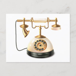 Retro Telephone Postcard