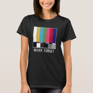 Retro Television No Programming Screen Colour Neve T-Shirt