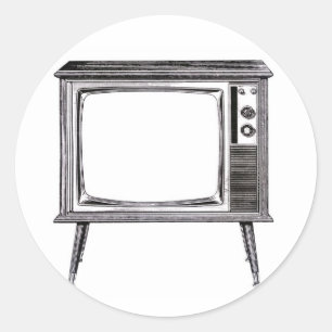 Retro Television Sticker