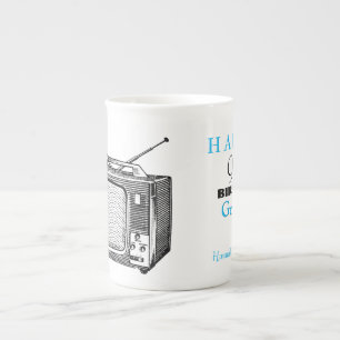 Retro Televisor 90th Birthday personalised Mug