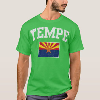 Retro Tempe Arizona Flag Home Love Vacation T-Shirt