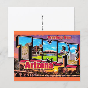 Retro Tempe Arizona Postcard