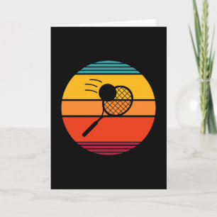 Retro Tennis Player Card