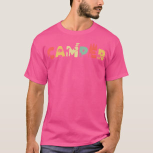 Retro Tent Camping Hiking - Campfire Vintage Campi T-Shirt