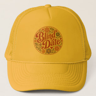 Retro text blind trucker hat