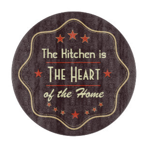 Retro Text Kitchen Quote Cutting Board