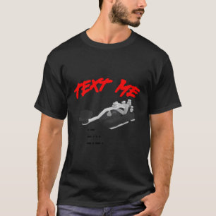 Retro Text Me Morse Key Code Ham Radio Graphics T-Shirt