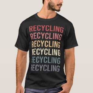 Retro Text Recycling Recycle T-Shirt