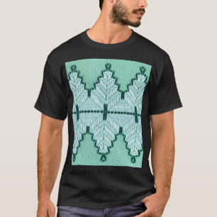 Retro textile yarn couching, graphic pulse. T-Shirt