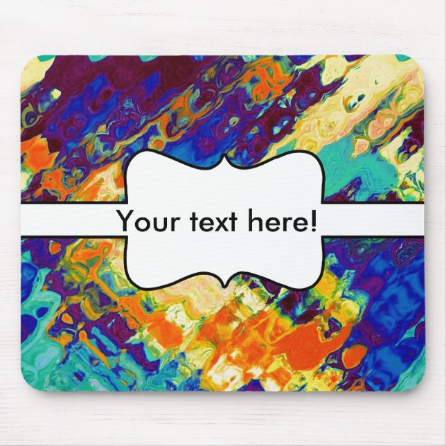 Retro texture abstract design mouse mat (Front)