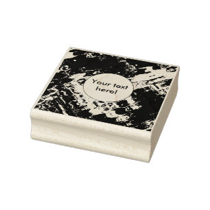 Retro texture abstract design rubber stamp