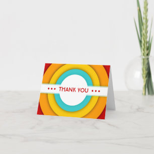retro THANK YOU Card