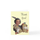 Retro Thank You note Card groceries gifts packages