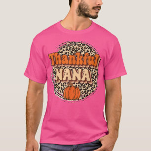 Retro Thankful Mama Hello Fall Autumn Vibes Thanks T-Shirt