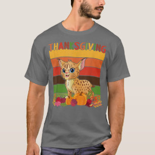 Retro Thanksgiving Decor Bobcats Lovers Thanksgivi T-Shirt