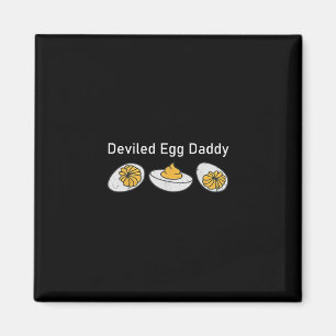 Retro Thanksgiving Deviled Egg Daddy Funny Magnet