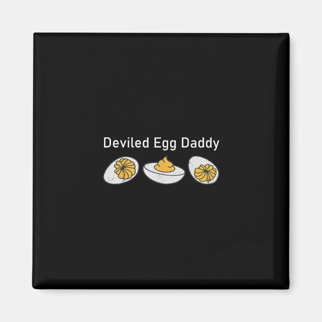 Retro Thanksgiving Deviled Egg Daddy Funny  Magnet (Front)
