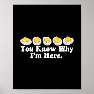 Retro Thanksgiving Dinner You Know Why I'm Here De Poster