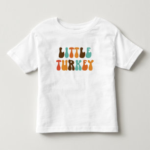 Retro Thanksgiving Little Turkey Shirt