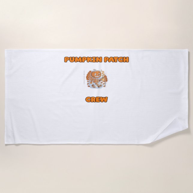 Retro Thanksgiving Turkey – Fall Harvest Design Ov Beach Towel (Front)