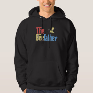 Retro The Bee Father Beekeeper Bumblebee Dad Honey Hoodie