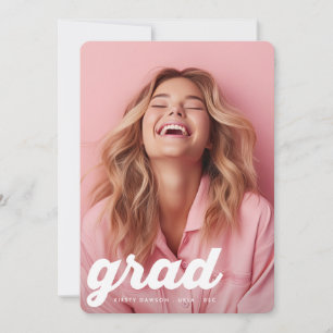 RETRO THE GRADUATE COLLEGE Two Photo GRADUATION Announcement